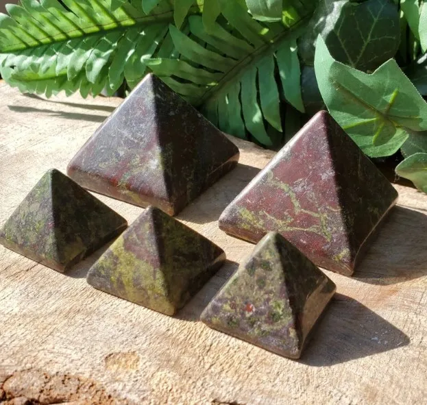 Beautiful Natural Polished Dragon Blood Crystal Pyramid Gemstone Wholesale for Healing Meditation Sale