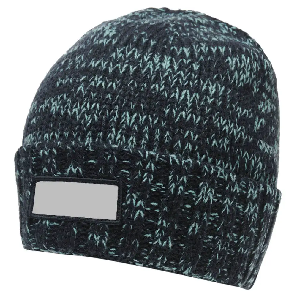 OEM Wholesale Custom Organic Cotton Wool Merino Knitted Beanie Hat With any Customized leather Patch