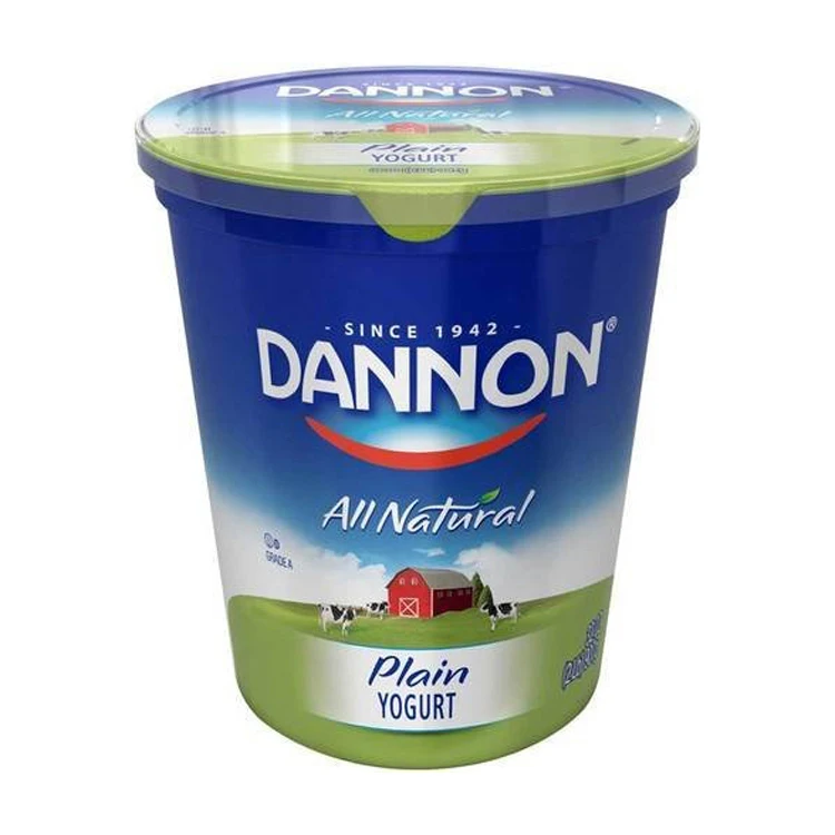 Оптовая продажа йогурт контейнер Dannon с крышкой