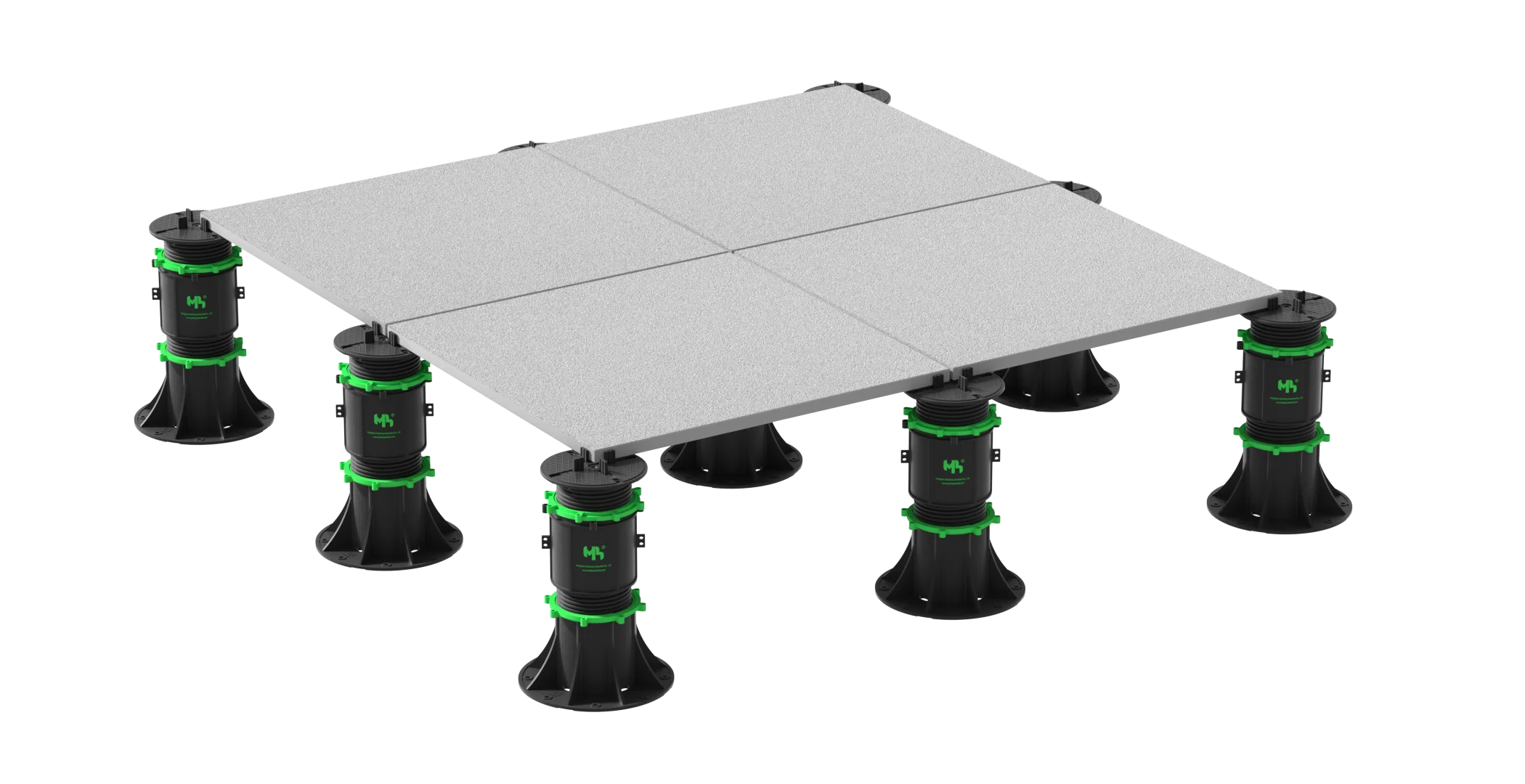 Seat height tile pedestal adjustable raised floor support plastic pedestal