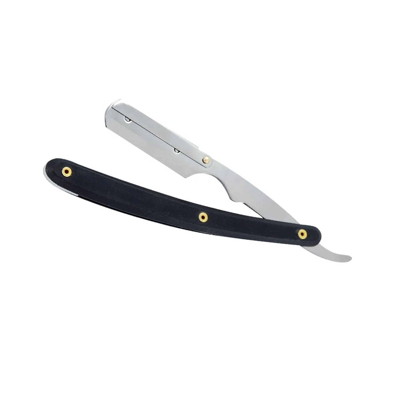 Private Custom Logo Plating Gold Professional Facial Straight Barber Razor BY SIGAL MEDCO