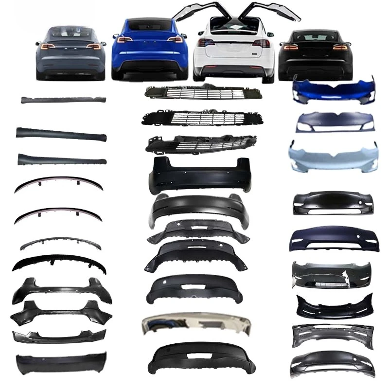 Wholesale High-Quality Car Spare Parts for Tesla Model 3/Y/S/X Body Kit Front & Rear Bumper