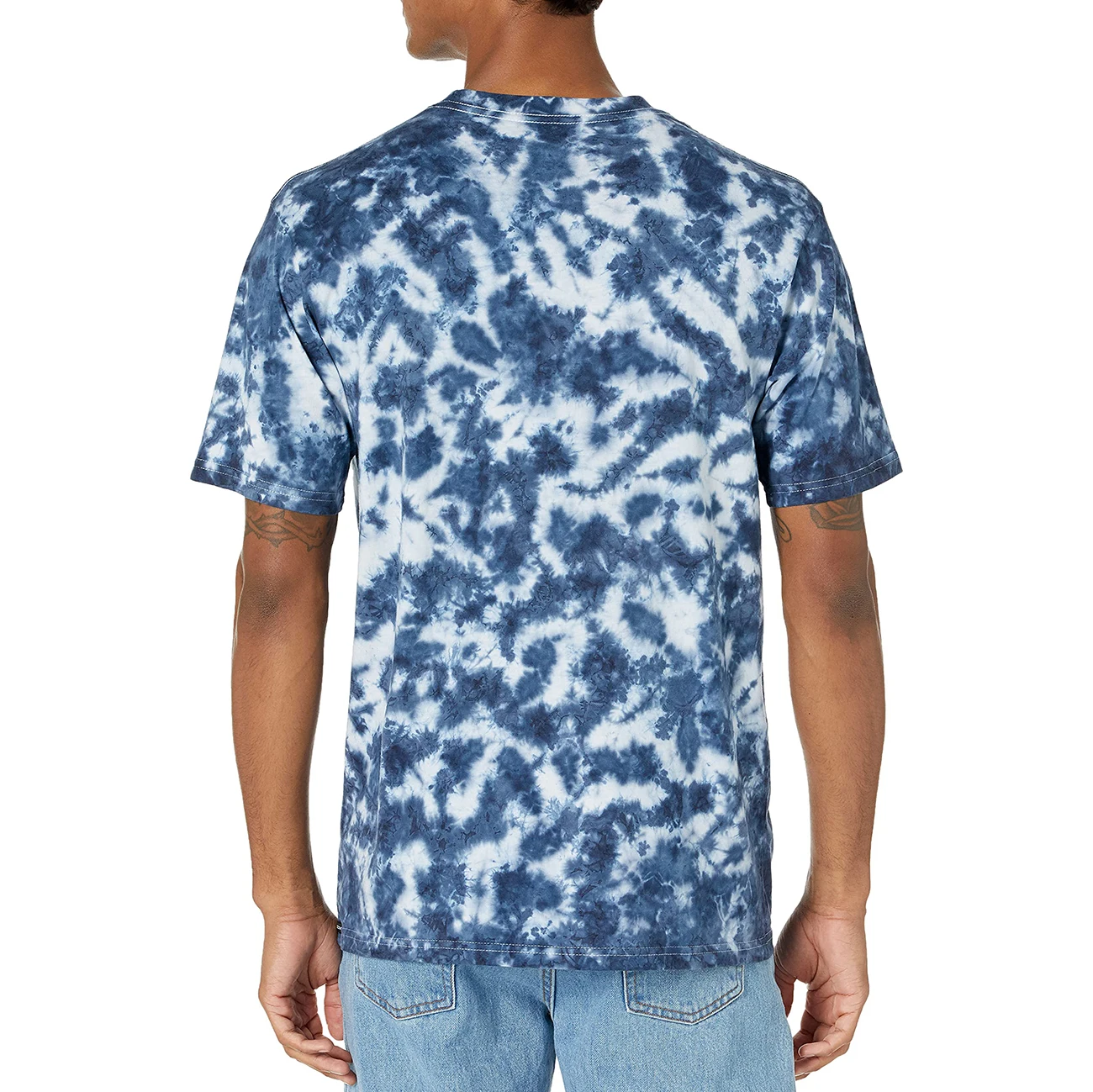 Manufacturers Direct Street Style Custom Logo Hip Hop Plus Size Short Sleeve Cotton Mens Tie Dye T Shirt