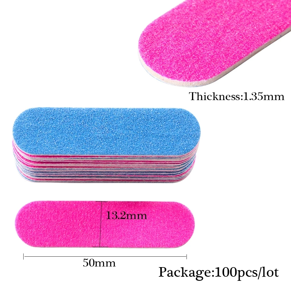 Wholesale cheap nail file double side Emery Board Baby Nail File 80 100180 240 Disposable Mini Nail File