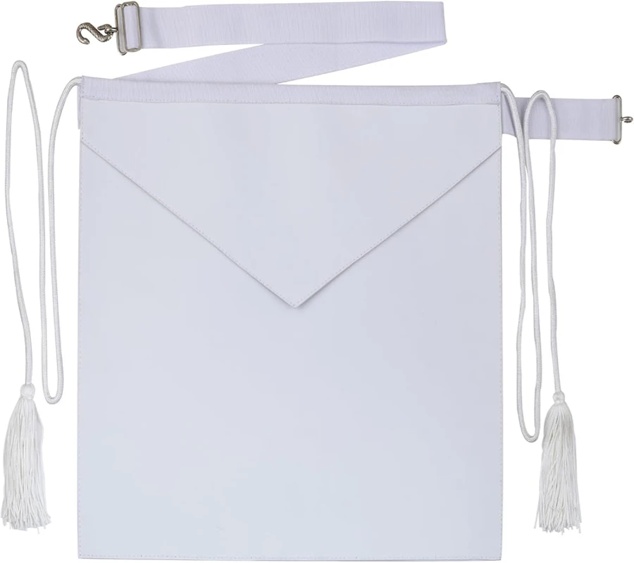 Entered Apprentice Masonic Apron, Candidates Apron ,White Duck Cotton Masonic Apron Cloth Entered Apprentice Mason Apron,