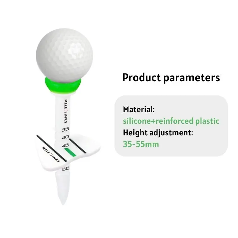 Golf Tees, Adjustable Plastic Golf Tees Unbreakable Golf Tees With Accurate Aiming Line, Reduce Friction & Side Spin