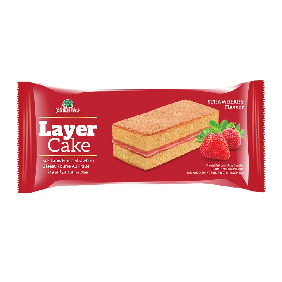 Oriental Strawberry Layer Cake 16g x 24 pcs x 12 boxes