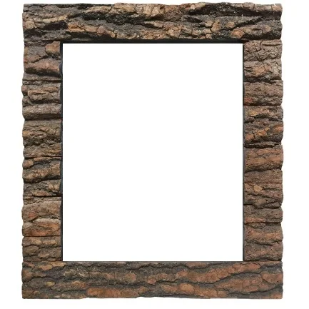 Rustic Wood Picture Frame with Real Solid Wood High Definition Glass Tabletop or Wall Mounting for Farmhouse Decor