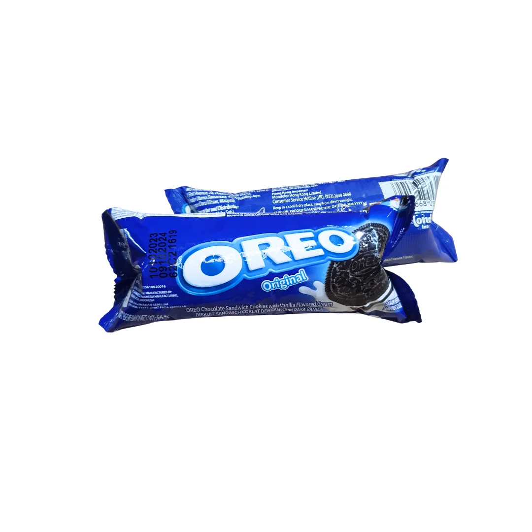 Wholesale Halal Oreo 64.4g from Malaysia Delicious Sandwich Biscuit with Vanilla Cream