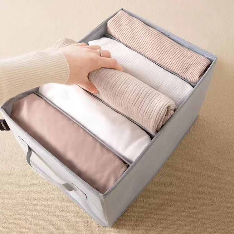 Wardrobe Clothes Organizer Jeans Organizer for Closet with Large Dividers