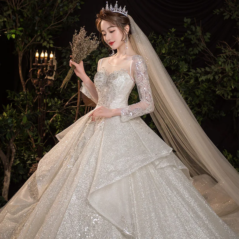 Limited  ODM OEM wedding dresses 2024 elegant wedding dress ball gown