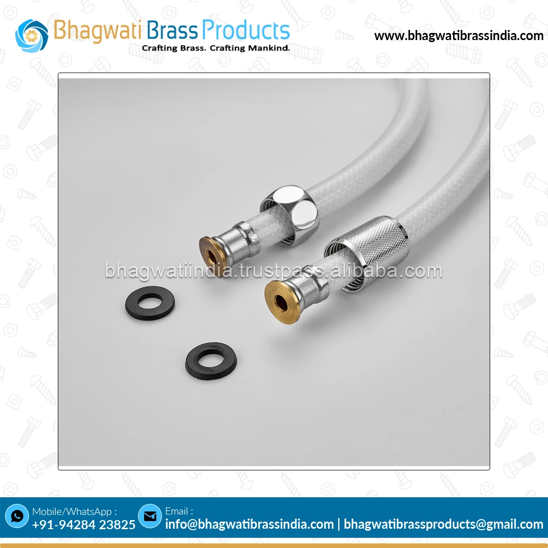 Manufacturer of Custom Size Bathroom & Kitchen Accessories Shower Hose Plumbing Hoses with 5 Years Warranty