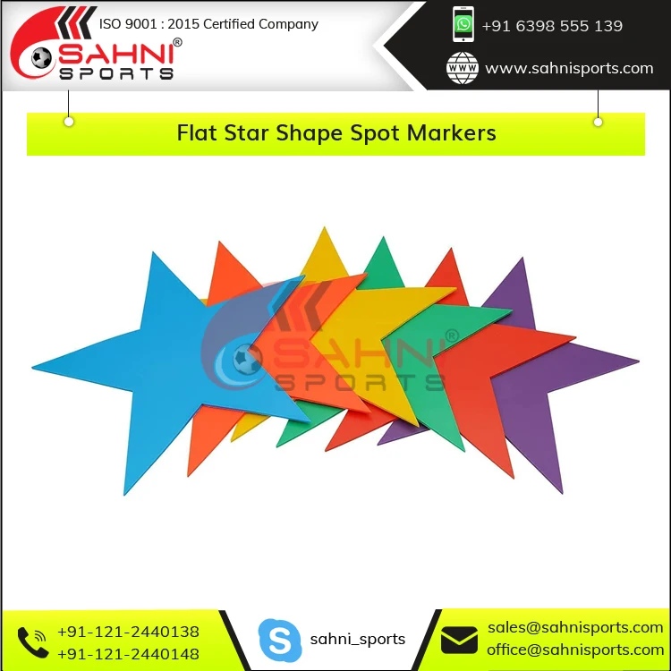 2022 Latest Arrival Non-slippery Material Made Wholesale Educational Toys Flat Star Shape Spot Markers for Kids