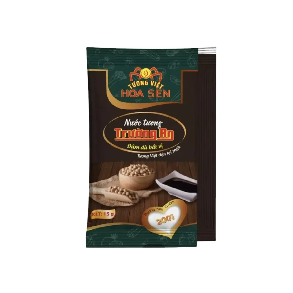 Легкий соевый соус из Вьетнама, 10 г в упаковке, 250 упаковок в пакете