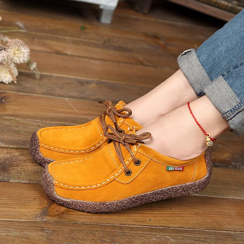 2021 autumn new design  winter casual flat snail bean shoes for women