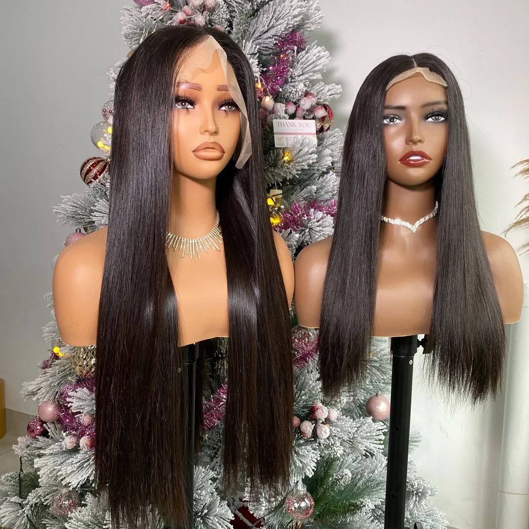 Order Now Hair Extensions With Closure Vietnamese Super Double Drawn Raw Bone Straight Natural Color Black Business