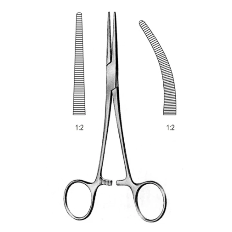 Щипцы от комаров для гемостата изогнутые прямые зубы из нержавеющей стали щипцы микрохирургии