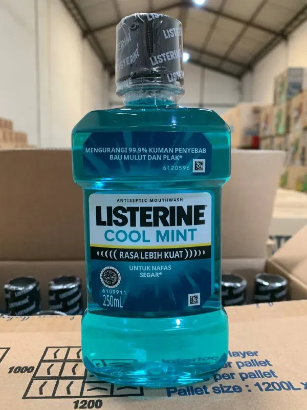 Listerine Antiseptic Dairy Oral Rinse Mouthwash Protecting Against Cavities For Fresh Breath Strong Teeth And Healthy Gums
