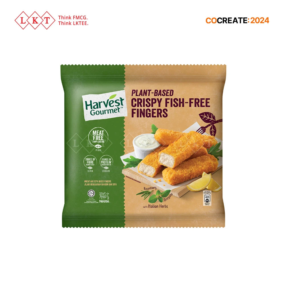 Harvest Gourmet Golden Crispy Nuggets 360G Plant Based Instant Fried Food Products Malaysia Direct Factory Wholesale Export