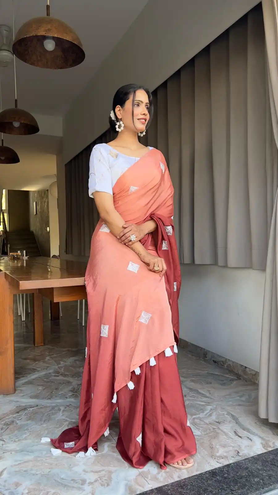 Pure Chinon Chiffon Saree With Exquisite Embroidery Malbari Silk Blouse Elegant Ethnic Choli Traditional Lehenga Style