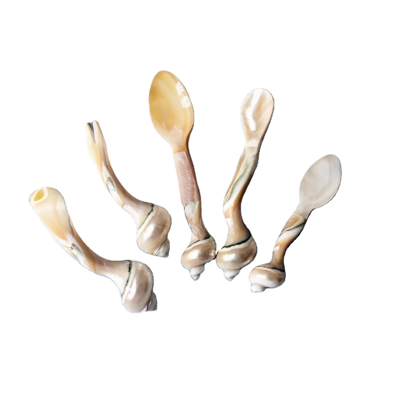 Customized Logo Factory Manufacturer Snail Handle Mother Of Pearl Spoon, Caviar Spoon Serving High Quality By Vitrapro
