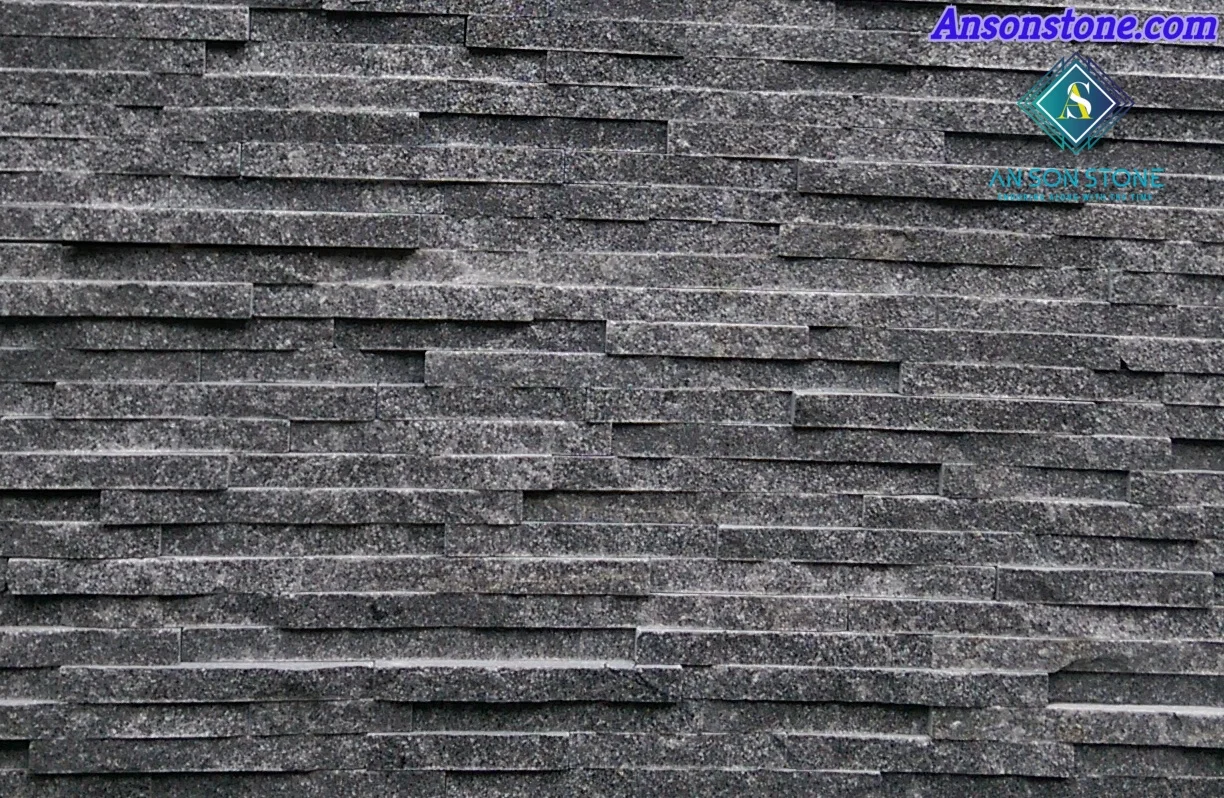 Black Decorative Marble Wall Panel 10 Lines - Natural Stone In Vietnam