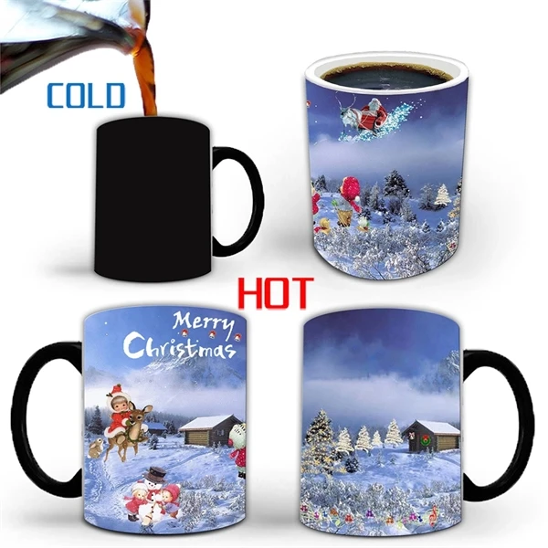 12 OZ Heat Changing Ceramic Magic Coffee Mug Watch Your Beverage Transform as You Enjoy Your Brew Magical Mornings