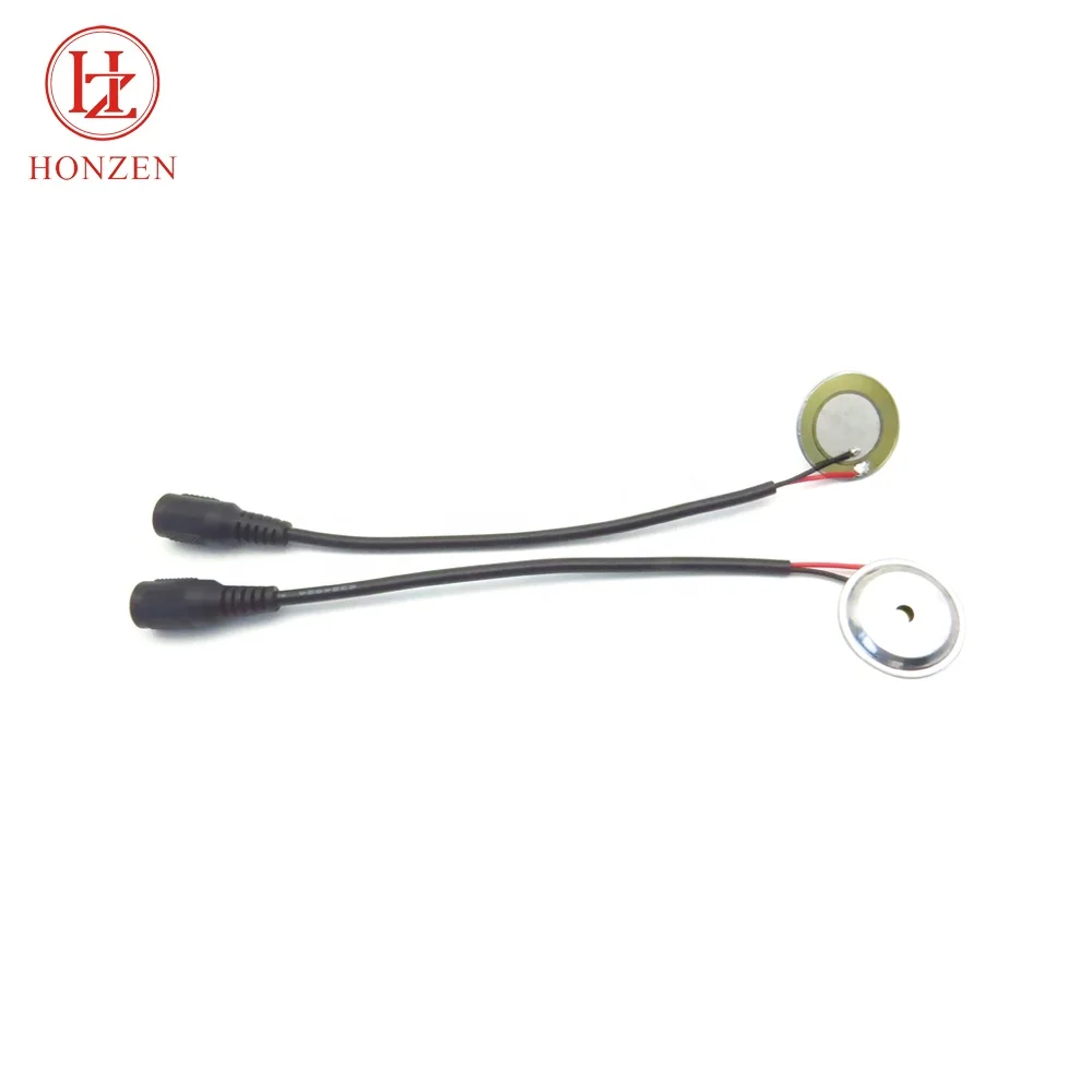 Low price micro piezo buzzer assembly with 5V DC head wire