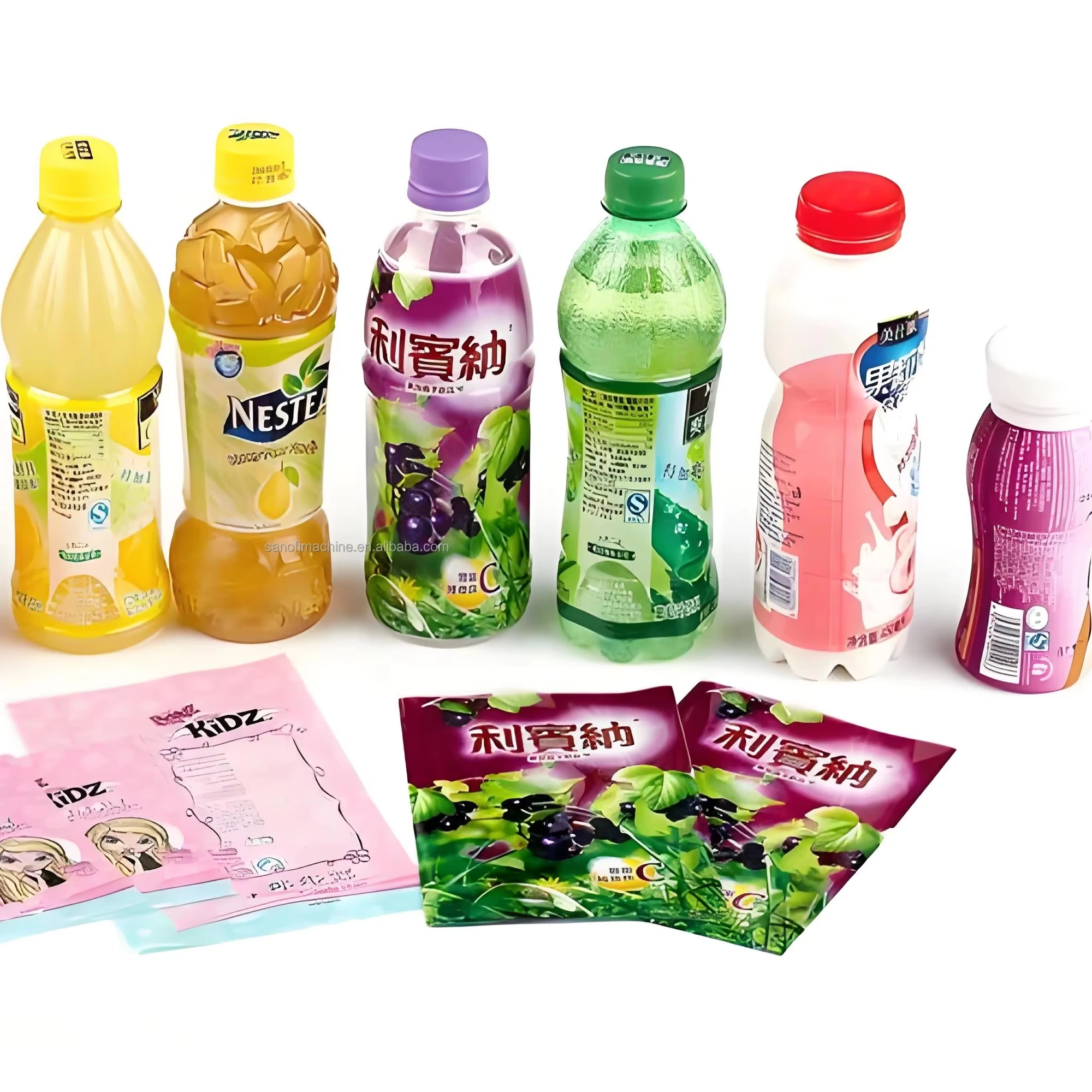 Индивидуальная цветная этикетка для домашних животных термоусадочная бутылок напитков