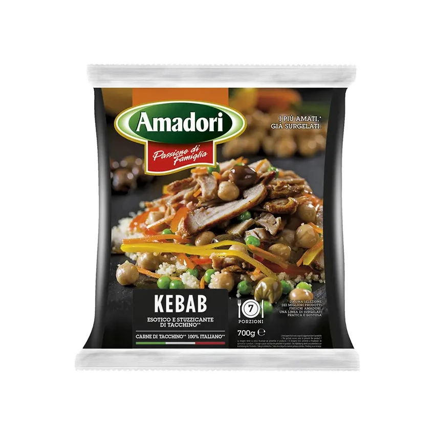 Top Quality Made in italy Ready to ship poultry meat ready to cook Family pack frozen Turkey Kebab 700 g