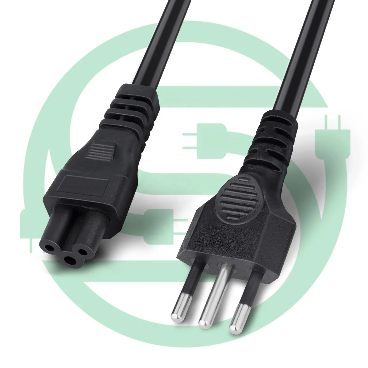 Factory hot sell Italy 250v 10A Power Cords 16 Gauge 3 pin Grill AC Cable Plug to IEC C13 Power Cord