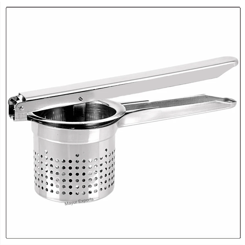 Stainless Steel Potato Ricer Metal Perforated Potato Masher