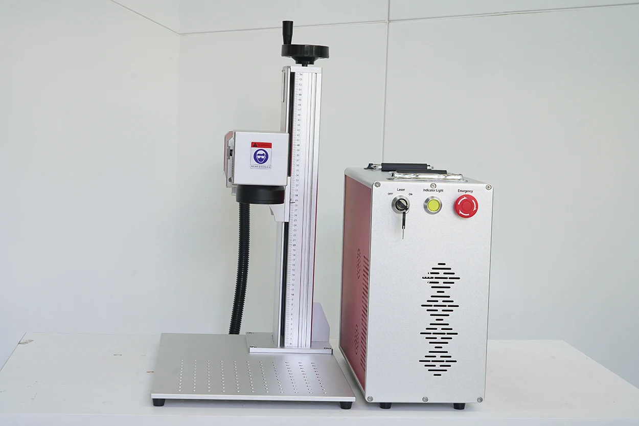 Professional manufacturer fiber laser color marking machine enclosed cnc fiber laser marker 200 watt mopa fiber laser