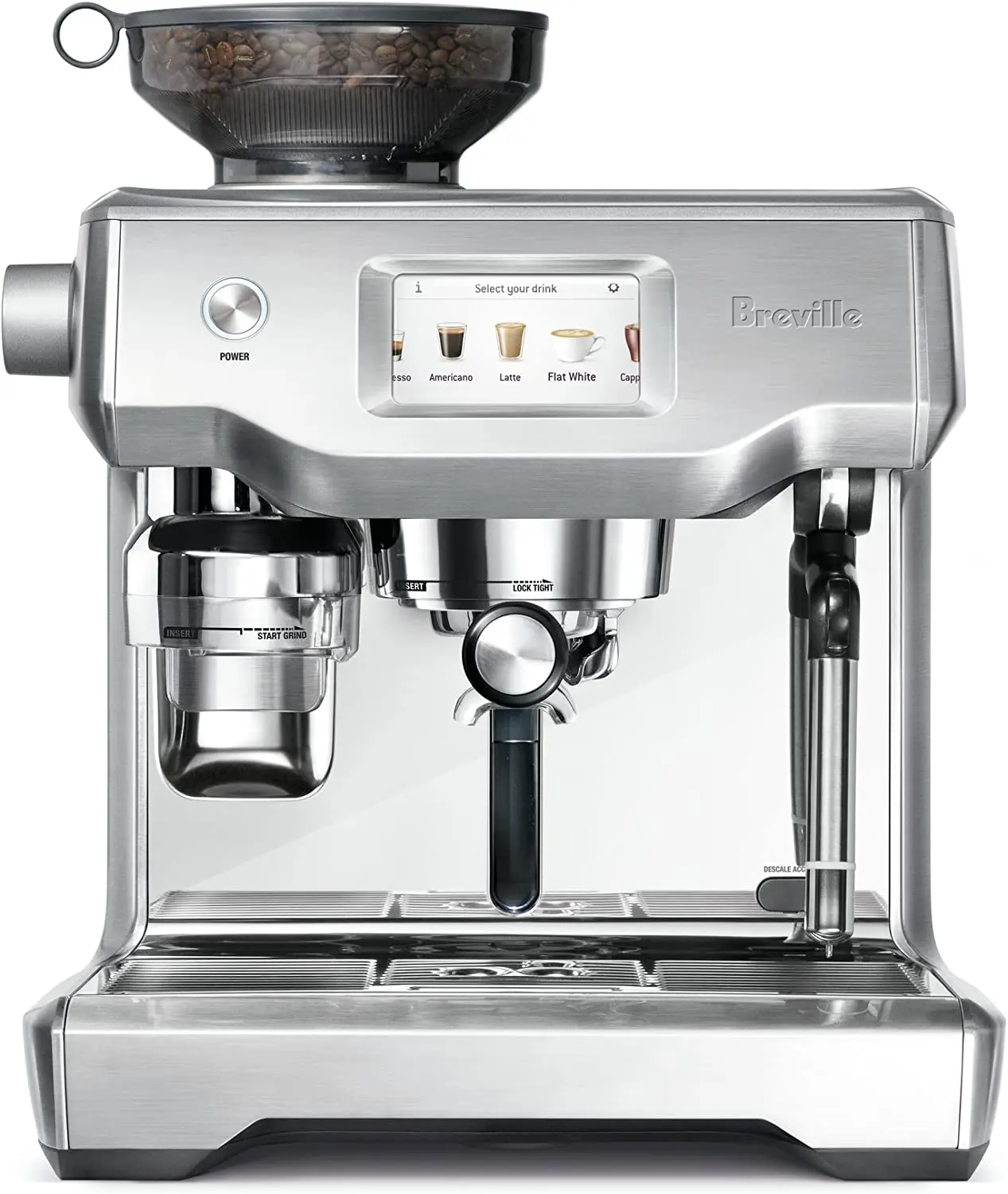 New Sales Brevilles - Oracles Touch Brushed Stainless Steel Espresso Machine, 100% Original, 1 Year Warranty & Guarantee.