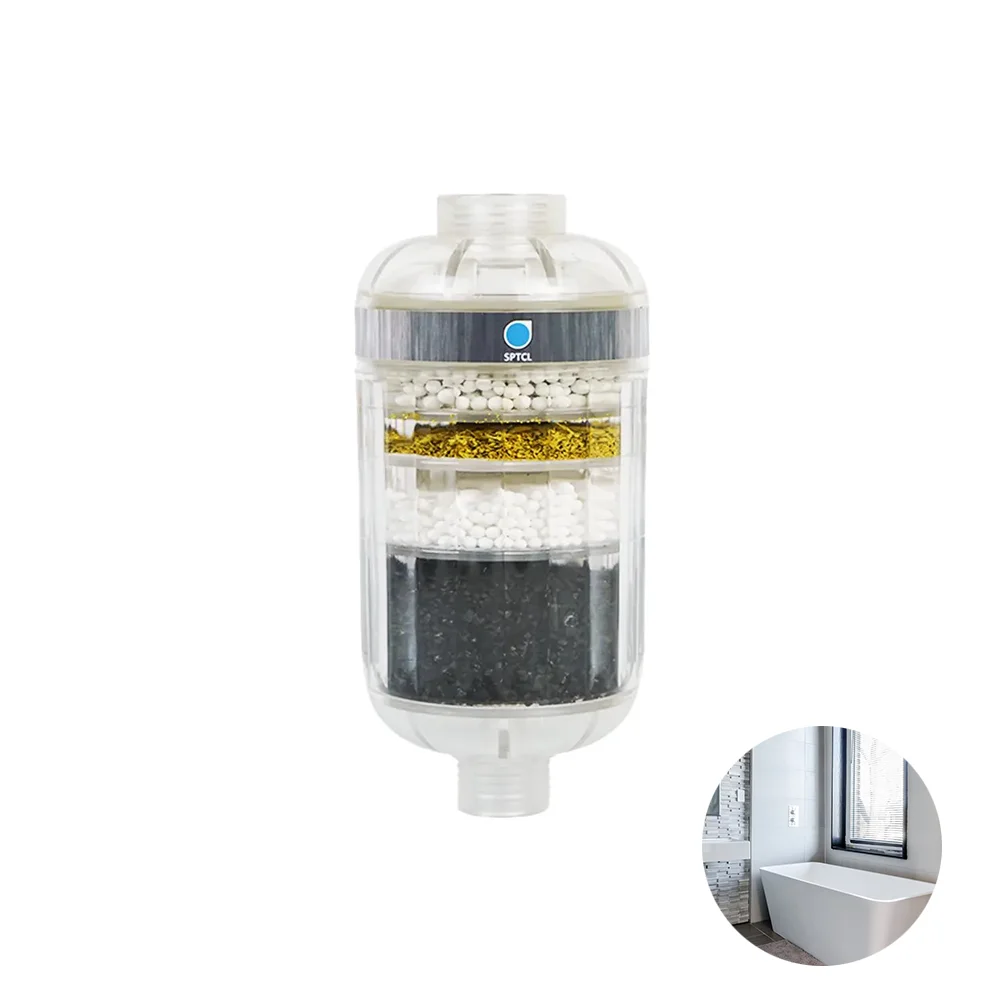 Hot selling product 2024 6-stages shower water filter head featuring Water filter element perfect dental amalgam separator unit