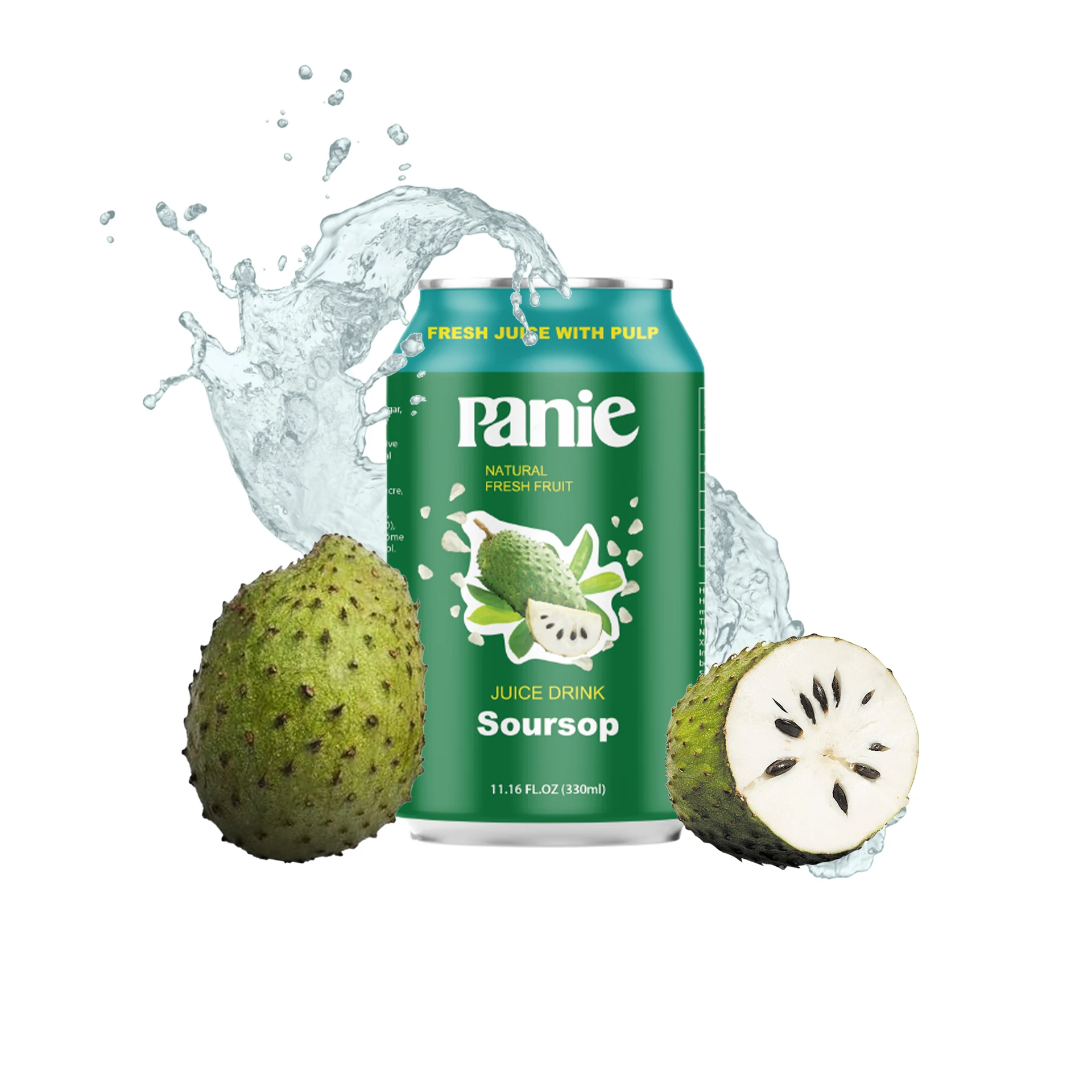 330 мл чистого Soursop здоровый напиток OEM ODM производитель во Вьетнаме бесплатный дизайн образца для фруктового и овощного сока