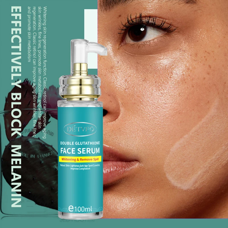 Sample available 100ml Vitamin C Serum skin care Lightening Hyaluronic Amino acid Vitamin E Whitening face serum