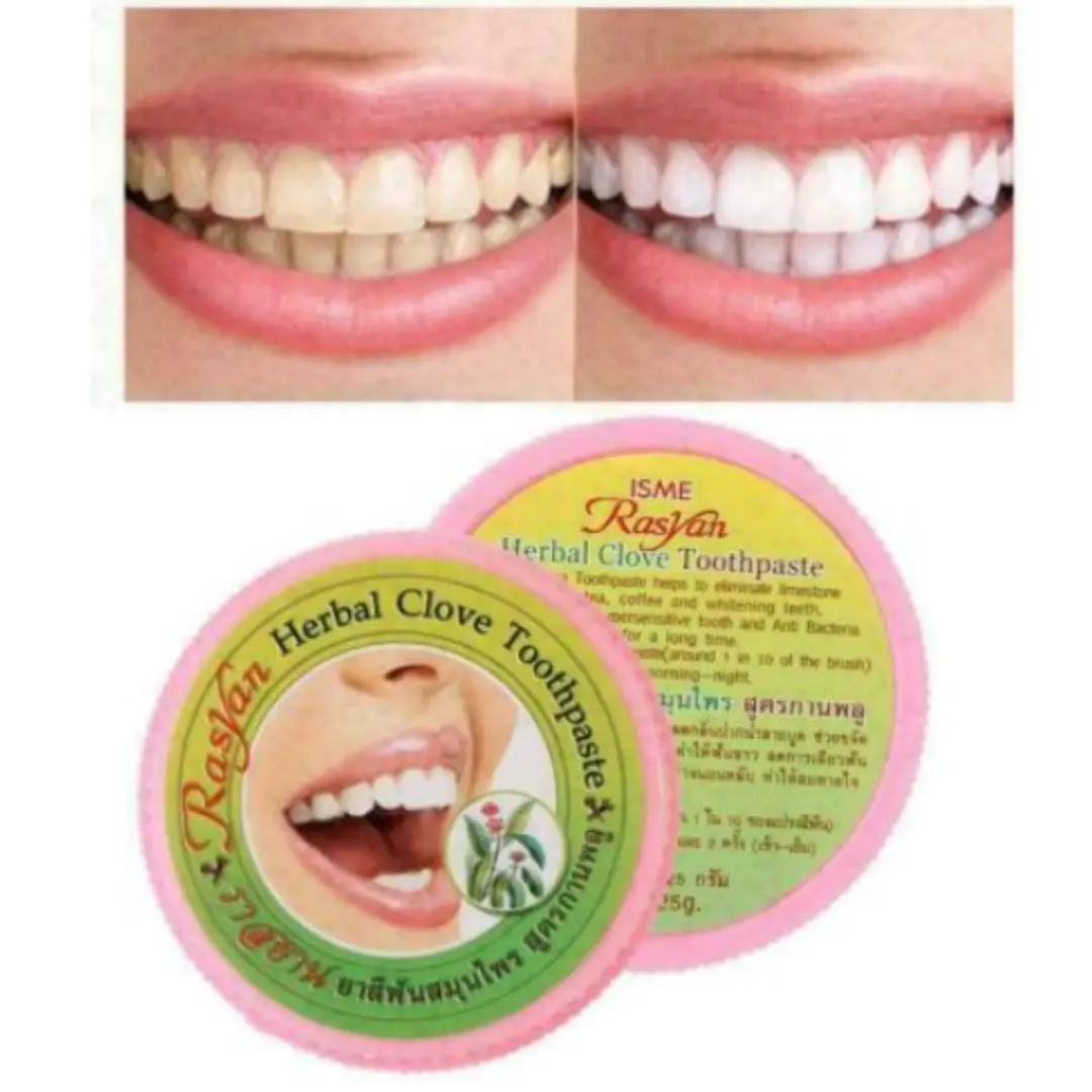 Rasyan ISME Herbal Clove Toothpaste Anti Bacteria Bad Breath, Whitening 25g