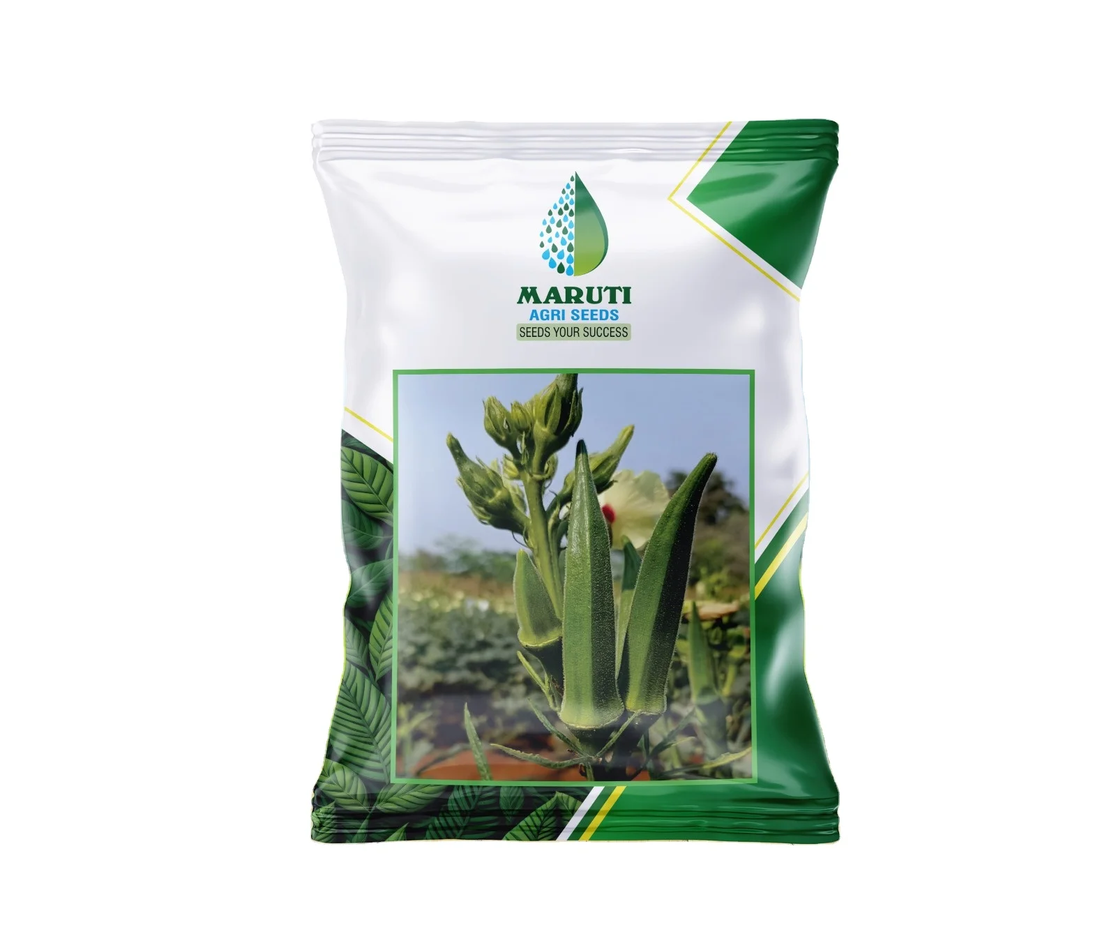 99% Germination of Dark Green Okra Maruti 3600F1 for export in export India from Indian Vegetable company for United State of