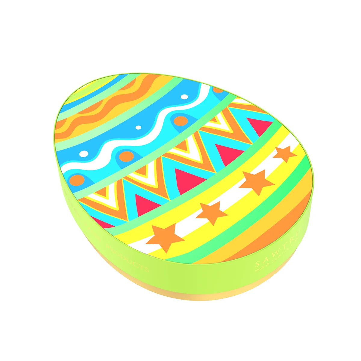 Environmental Material Easter Egg Shape Chocolate Gift Packaging Paper Box With SABER Certificate