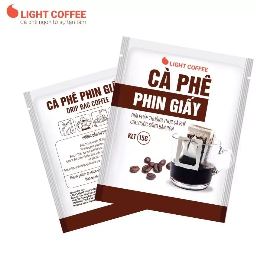 Traditional Coffee Phin Drip Coffee Filter Bag Paper Bitter Taste Vietnamese Coffee With High Export Quality