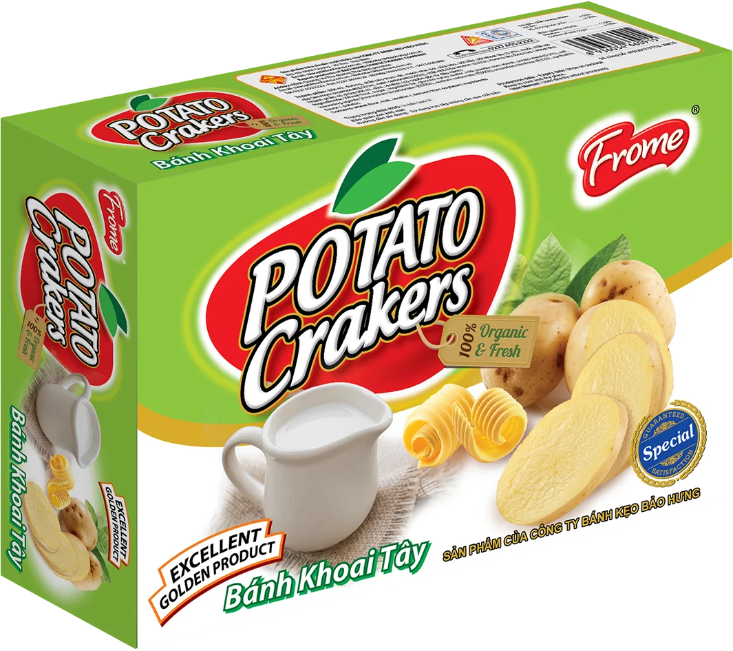 Omeli Brand Hot New Potato Flavour Crackers in Customizable Paper Box QS Certified Biscuits and Cookies