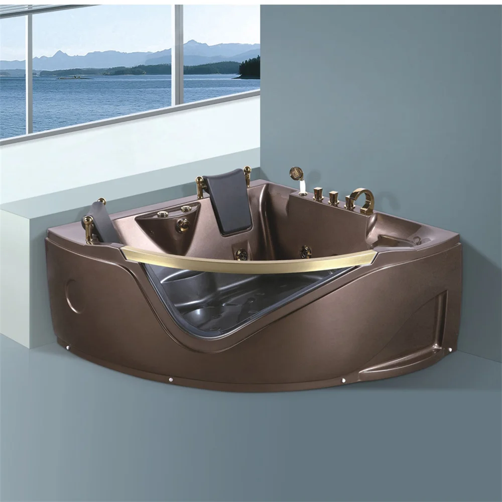European Jacuzzier Corner Massage Bathtub Cheap Price Whirlpool Bathtub For Whole Sale Modern Freestanding Bathtub