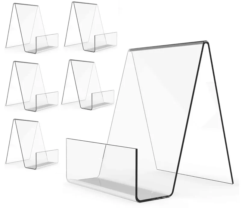 Clear Acrylic Book Display Stand Easel Display Transparent Tablet Display Holder