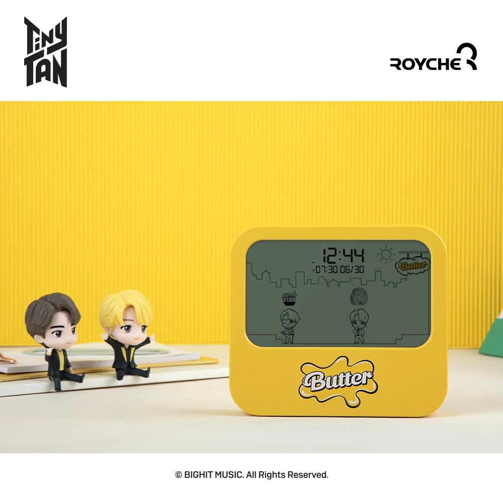 BTS Tiny Tan Butter Table Clock An animated clock with seven Tiny Tan Butter characters The Best Selling In Korea