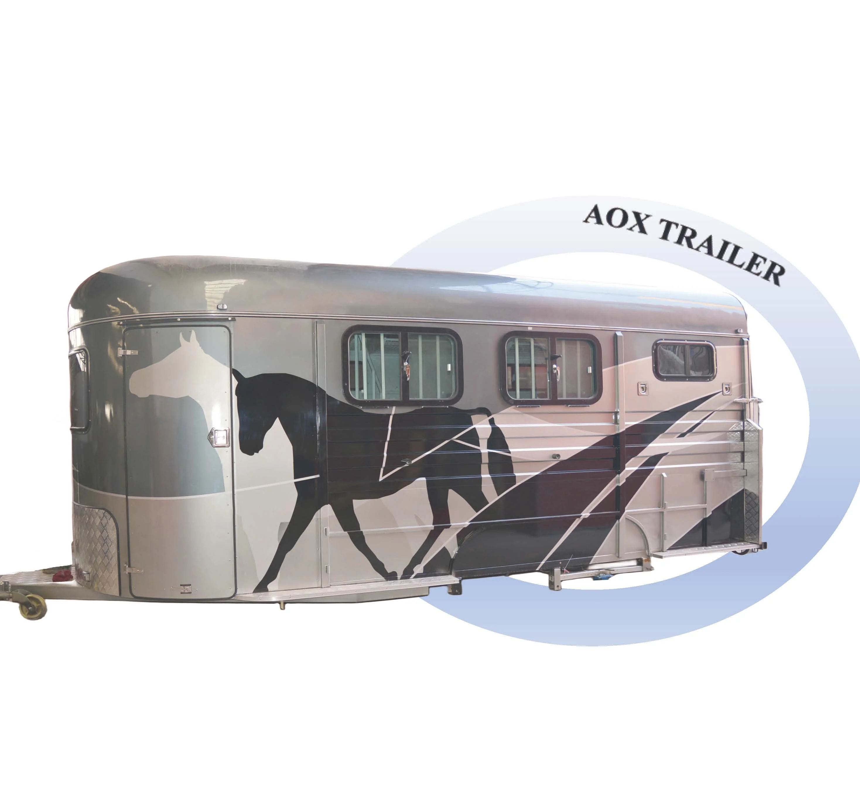 High-Quality 2-Horse Angle Loading Horse Trailer With Customized Features, Designed For Safe And Comfortable Transportation