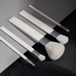 Eco-friendly Brush Beauty Tools Eyebrow Foundation Brush Wheat Straw 5pcs makeup brushes with PU bag