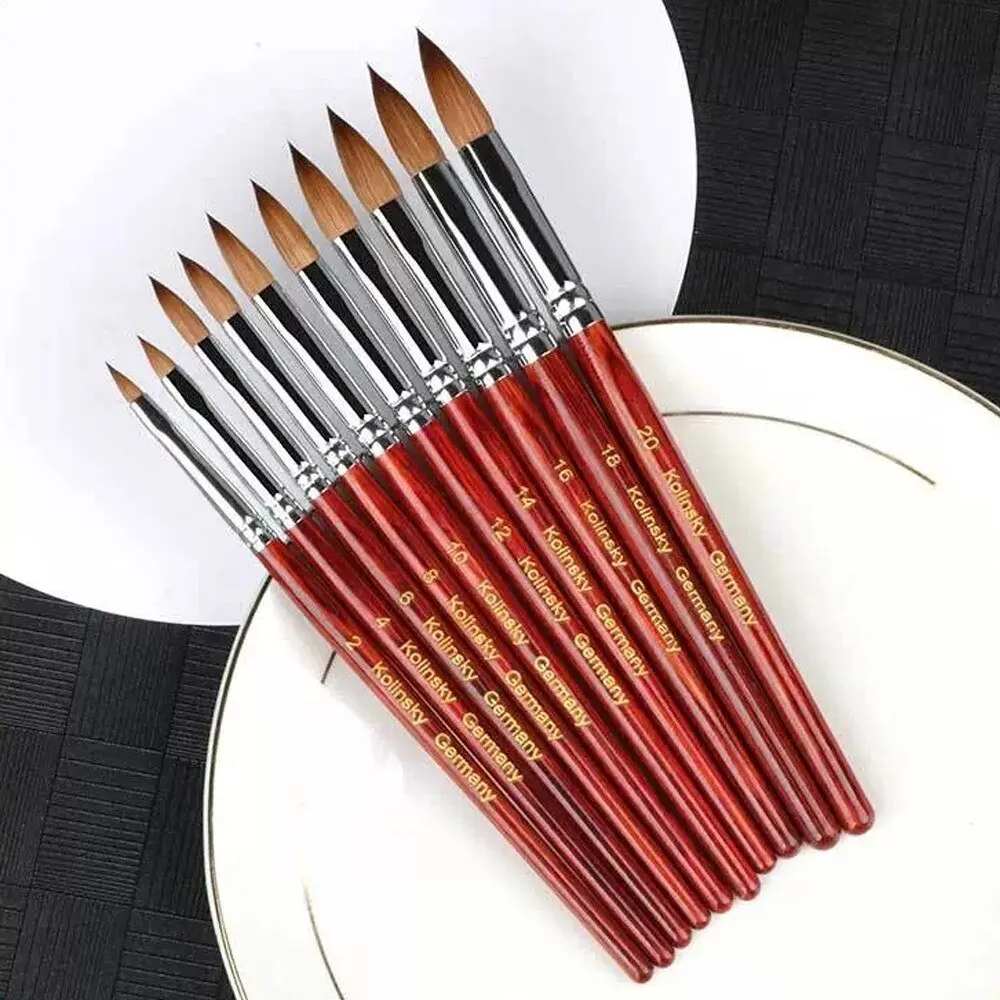 2022 New acrylic nail brush pure kolinsky nails brush kolinsky acrylic nail brush