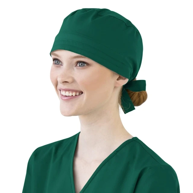 Wholesale Reusable Hospital Nursing Scrub Cap Medical Disposable Blue Fabric Surgical Cap Surgeons Healthcare Hospital Uniform