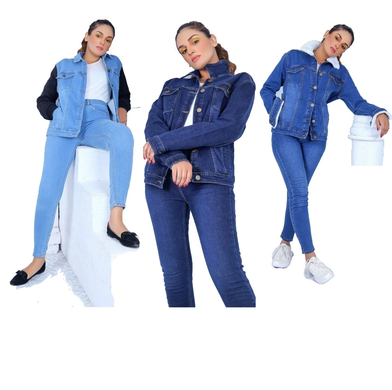 Factory Cheap Price Wholesale High Quality Women Jeans Denim Jacket Top Selling Jackets 2024 With customized logo size & colour